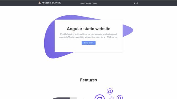 Créer un site web statique avec Angular